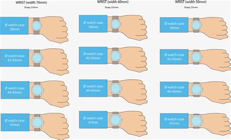 46mm watch on small wrist|watch case size chart.